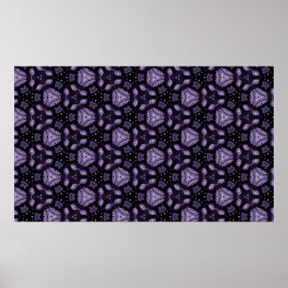 Abstrakt art ögon och mönster med diamanter poster