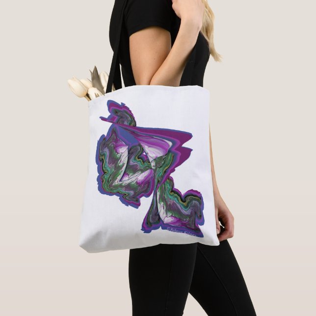 Abstrakt Art på ett Tygkasse (Närbild)