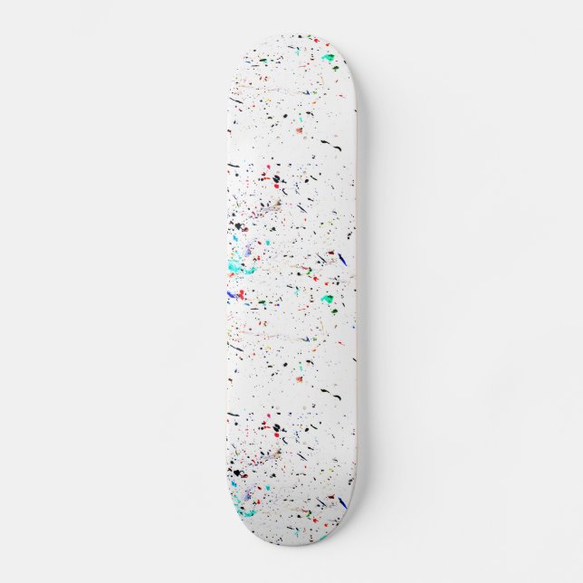 Abstrakt Art Paint Stänk Spotty Skateboard Bräda 20,5 Cm (Framsida)