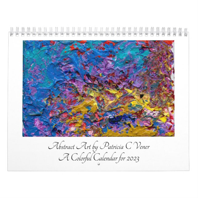 Abstrakt Art Paintings-kalender för 2023 Kalender (Omslag)