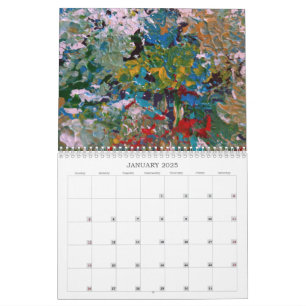 Abstrakt Art Paintings-kalender för 2025 Kalender