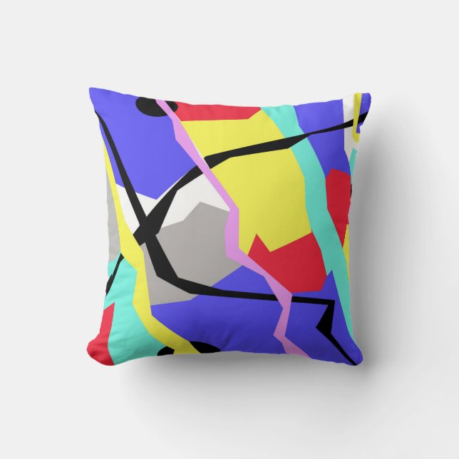 Abstrakt Art Pastel Färg Cushion Dekorativ kudde (Framsida)