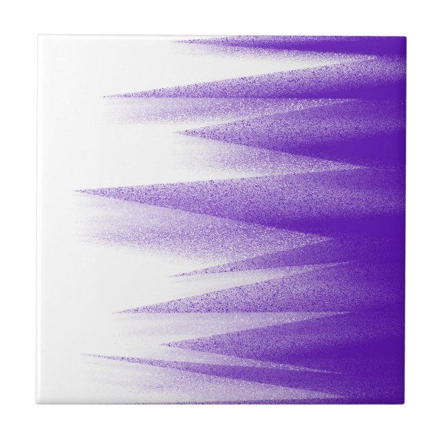 Abstrakt Art Pastel Lavender Lila White Kakelplatta (Framsidan)