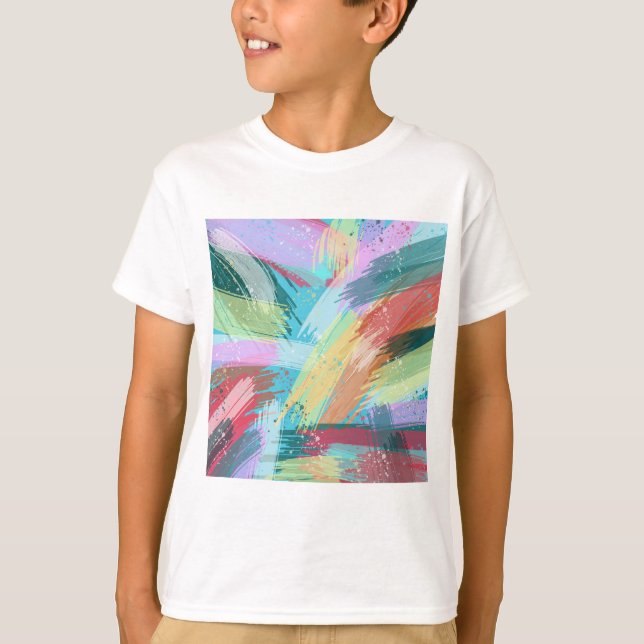 Abstrakt Art Pastel T Shirt (Framsida)