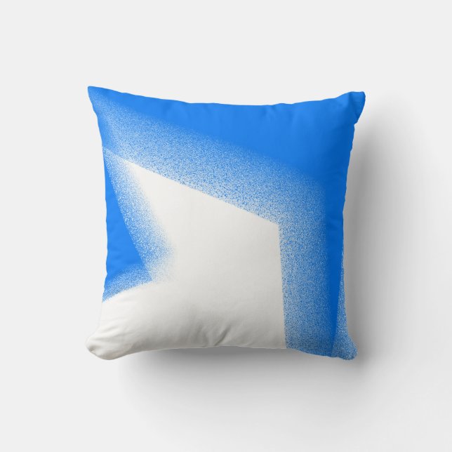 Abstrakt Art Pastel White Lavender Himlar Blue Kudde (Framsida)