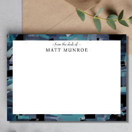 Abstrakt Art Personlig Stationery Anteckningskort