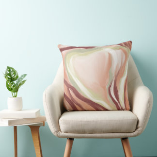 Abstrakt Art Pillow - Painterly modern palett Kudde