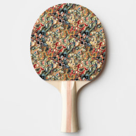 Abstrakt Art Ping Pong Paddle Pingisracket