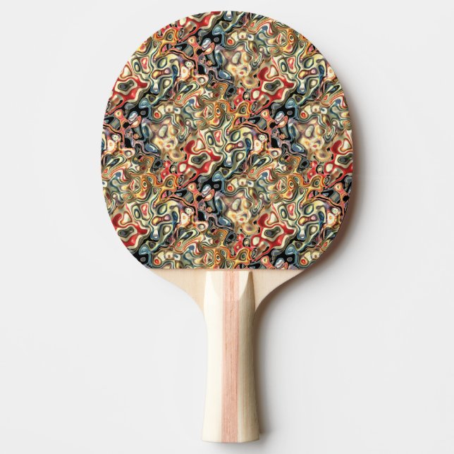 Abstrakt Art Ping Pong Paddle Pingisracket (Framsidan)
