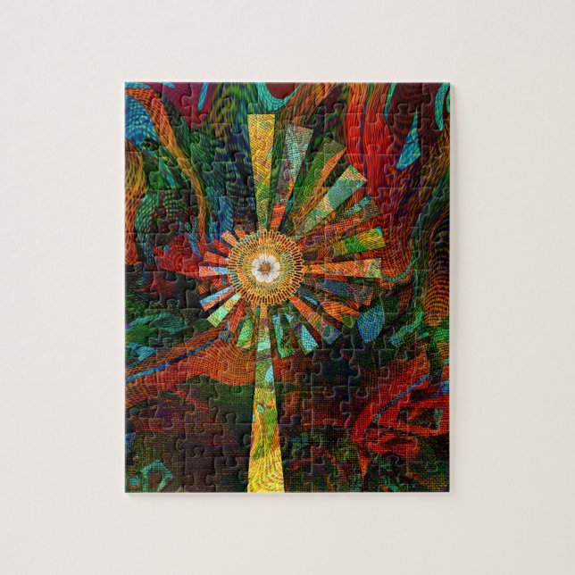 Abstrakt Art Puzzle Pussel (Vertikal)