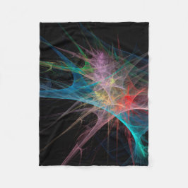 Abstrakt Art Rainbow Ice Fleecefilt