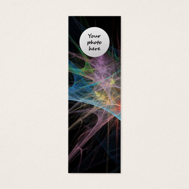 Abstrakt Art Rainbow Ice Litet Visitkort (Framsidan)