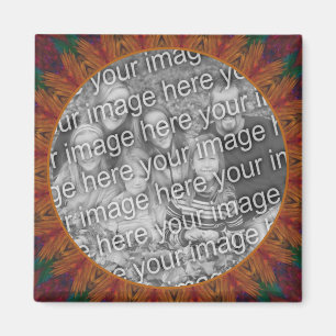 Abstrakt Art Ram Skapar ditt eget foto Magnet