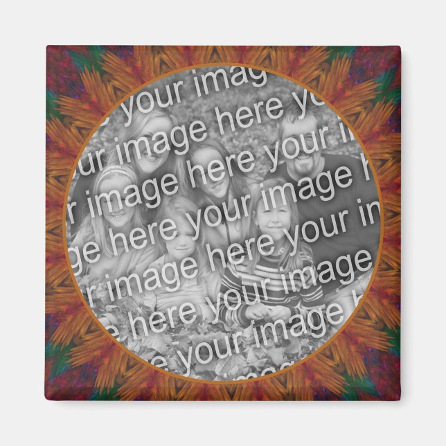 Abstrakt Art Ram Skapar ditt eget foto Magnet (Framsidan)