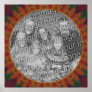 Abstrakt Art Ram Skapar ditt eget foto Poster