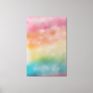 Abstrakt Art Red Rosa Blue Lila Colordern Modern Canvastryck