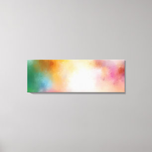 Abstrakt Art Red Rosa Gult Grönt Blue Trendig Canvastryck