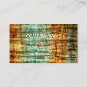 Abstrakt Art Retro Wood Colorful Visitkort