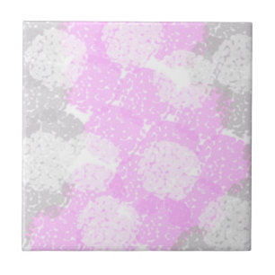 Abstrakt Art Rosa Grått White Minimalism Kakelplatta