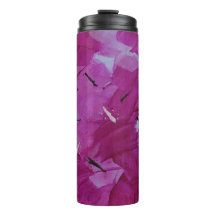 Abstrakt Art Rosa Teal Travel Tumbler