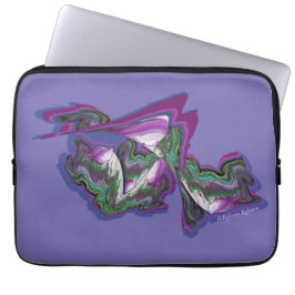 Abstrakt Art skapat med färgton och digital kreati Laptop Fodral