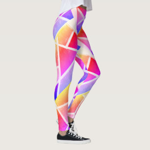 Abstrakt Art som målar ett av ett slag Leggings