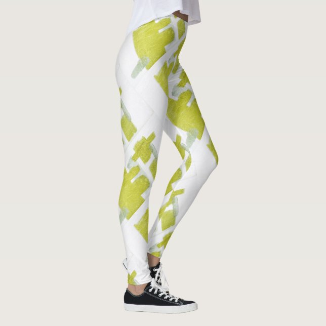 Abstrakt Art som målar ett av ett slag Leggings (Höger)