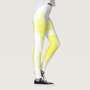Abstrakt Art som målar ett av ett slag Leggings