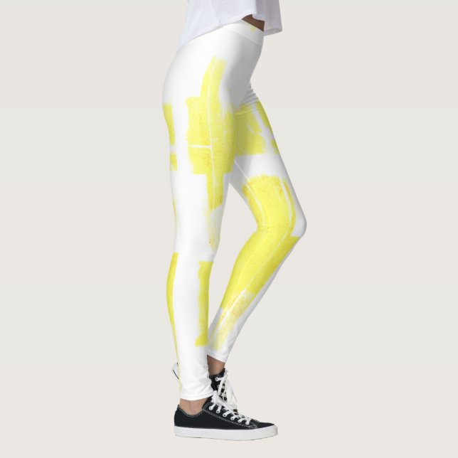 Abstrakt Art som målar ett av ett slag Leggings (Höger)