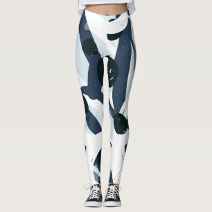 Abstrakt Art: Sömlös målning Illustration Leggings