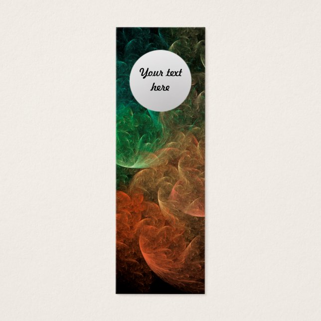 Abstrakt Art Space Bird Litet Visitkort (Framsidan)