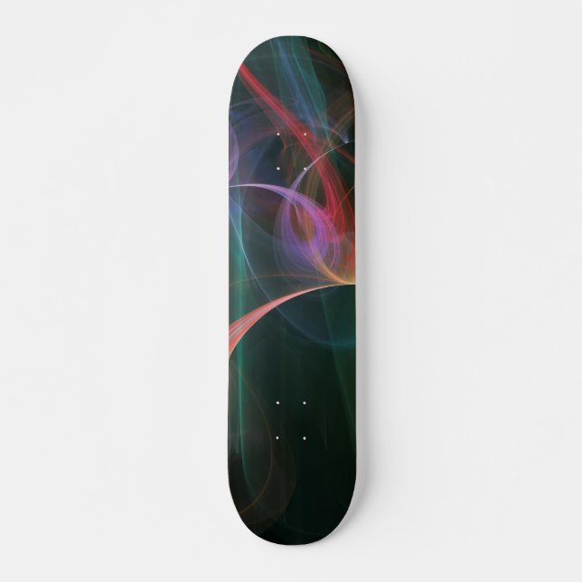 Abstrakt Art Space Old School Skateboard Bräda 18 Cm (Framsida)