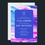 Abstrakt Art Star av David Anpassningsbar Pub Bat  Inbjudningar<br><div class="desc">Perfekt-kort för att tillkännage ett bat mitzvah, pub mitzvah eller annat judiskt firande! Hand gjorde abstrakt konst åt dig på framsidan och baksidan! FULLT ANPASSADE! Klicka på "Anpassa" ovan om du vill redigera texten. Klicka på "Redigera med verktyg" om du vill justera typsnitt, färg och placeringar och ta bort baksidans...</div>