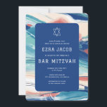 Abstrakt Art Star av David Anpassningsbar Pub Bat  Inbjudningar<br><div class="desc">Perfekt-kort för att tillkännage ett bat mitzvah, pub mitzvah eller annat judiskt firande! Hand gjorde abstrakt konst åt dig på framsidan och baksidan! FULLT ANPASSADE! Klicka på "Anpassa" ovan om du vill redigera texten. Klicka på "Redigera med verktyg" om du vill justera typsnitt, färg och placeringar och ta bort baksidans...</div>