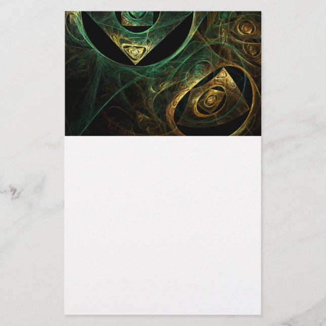 Abstrakt Art Stationery för Magic Vibrations Brevpapper (Framsida)