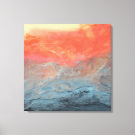 Abstrakt Art - "Stormy Sunset" Canvastryck