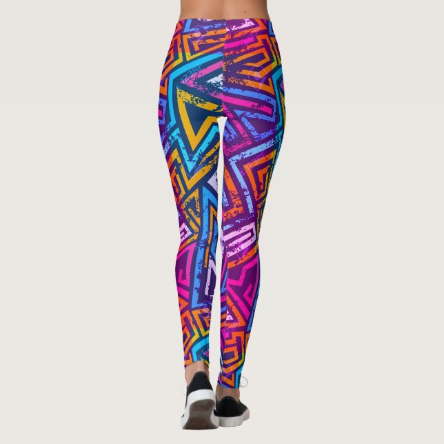 Abstrakt Art - Streetart Leggings - Geometric Art (Baksida)