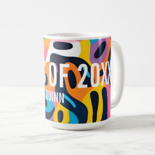 Abstrakt Art Studenten klass 2025 Anpassningsbar Kaffemugg