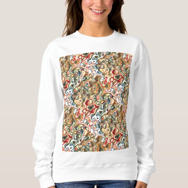Abstrakt Art Sweatshirt T Shirt (Framsida)