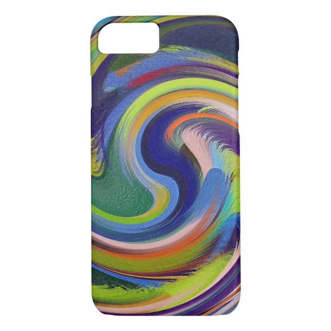 Abstrakt Art Swirl-färgad färgbakgrund #18 Case-Mate iPhone Skal (Baksida)