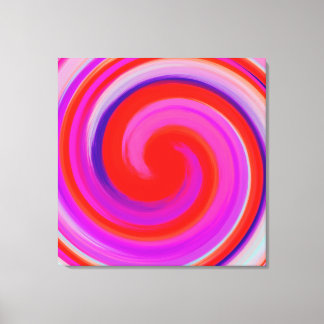 Abstrakt Art Swirl-färgad färgbakgrund #26 Canvastryck