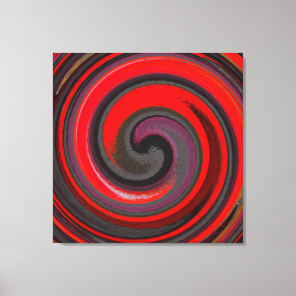 Abstrakt Art Swirl-färgad färgbakgrund #27 Canvastryck