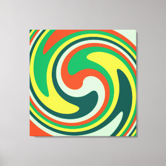 Abstrakt Art Swirl - färgbakgrund Canvastryck