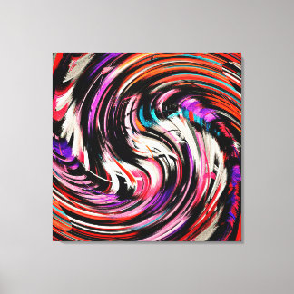 Abstrakt Art Swirl färglös färgbakgrund #7 Canvastryck