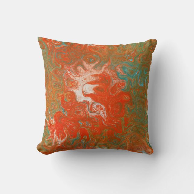 Abstrakt Art Swirls som Tur skulle ha Kudde (Framsida)