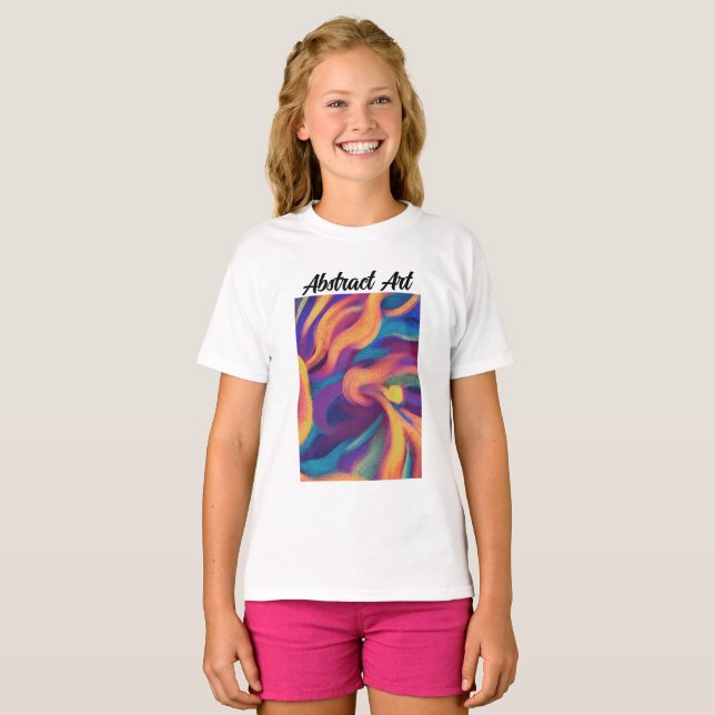Abstrakt Art T Shirt (Hel framsida)