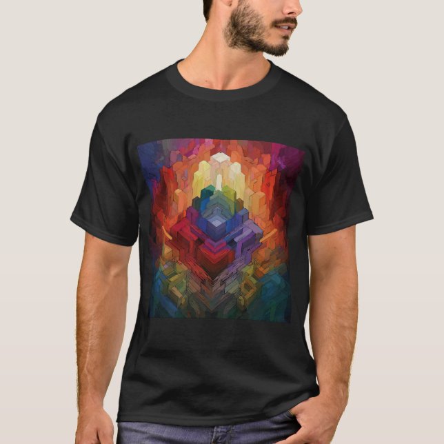 Abstrakt Art T Shirt (Framsida)