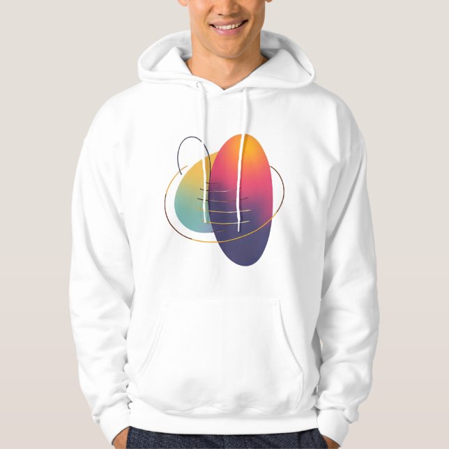 Abstrakt Art T-Shirt - Wearable Expression 🎨 👕 Hoodie (Framsida)