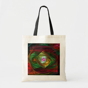 Abstrakt Art Tote Bag för Dynamic Connections Tygkasse