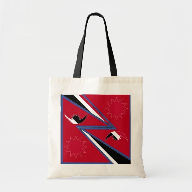 Abstrakt Art Tote Bag Tygkasse (Framsidan)